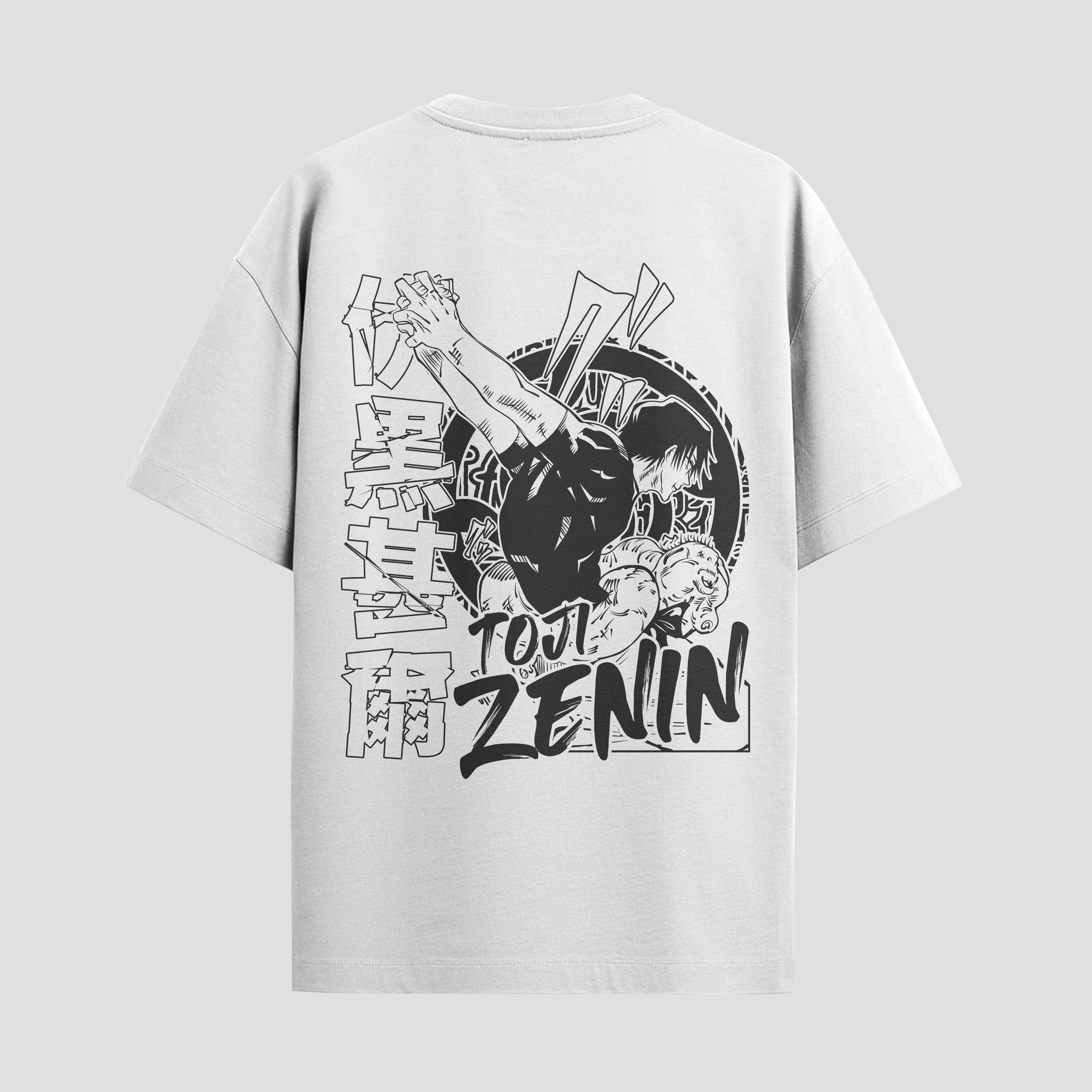 Playera urbana de anime y gaming ExtraLife MX, corte Standard Fit unisex ligero y transpirable en color Deep Black y Pure White, ropa de uso diario para gym y casual.