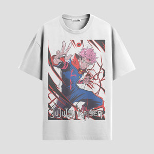 Playera urbana de anime y gaming ExtraLife MX, corte Standard Fit unisex ligero y transpirable en color Deep Black y Pure White, ropa de uso diario para gym y casual.
