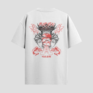 Playera urbana de anime y gaming ExtraLife MX, corte Standard Fit unisex ligero y transpirable en color Deep Black y Pure White, ropa de uso diario para gym y casual.