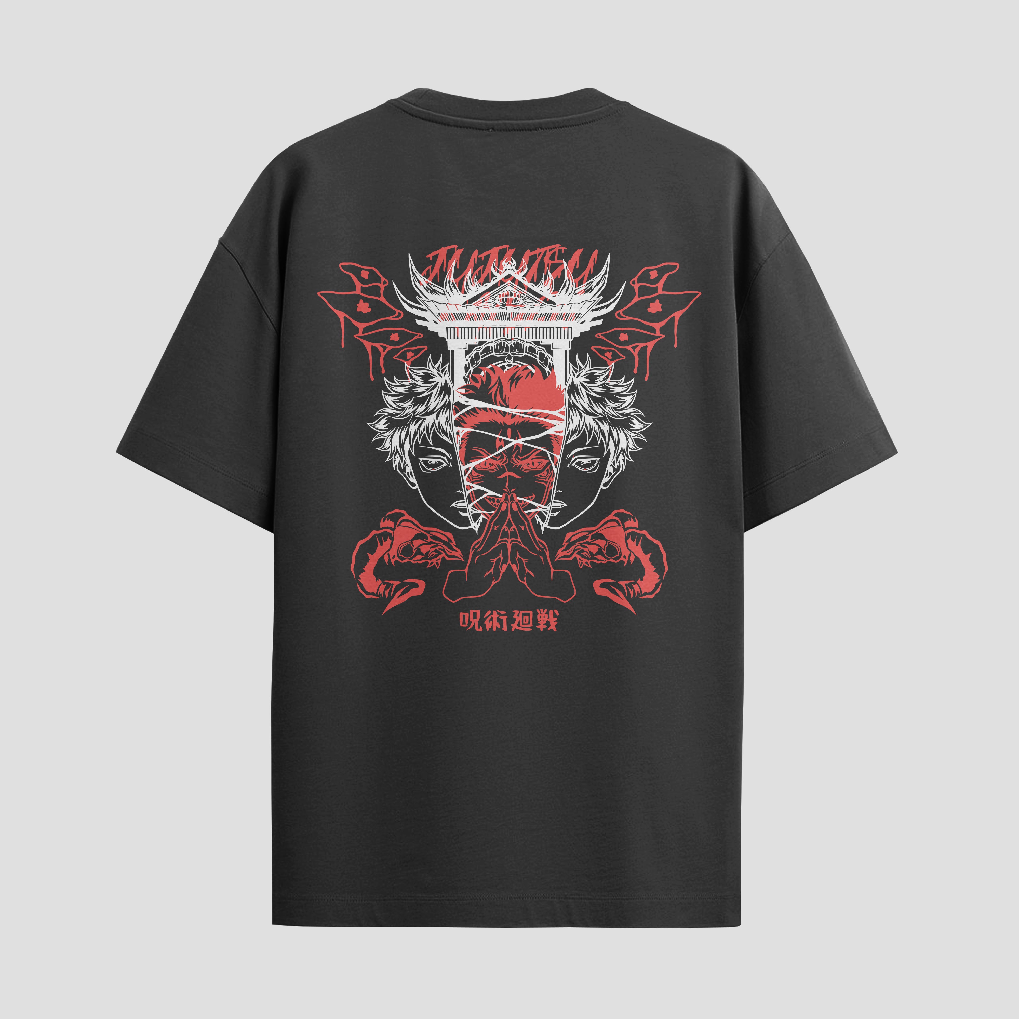 Playera urbana de anime y gaming ExtraLife MX, corte Standard Fit unisex ligero y transpirable en color Deep Black y Pure White, ropa de uso diario para gym y casual.