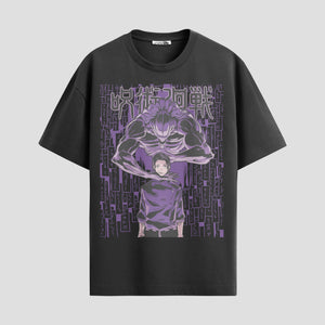 Playera urbana de anime y gaming ExtraLife MX, corte Standard Fit unisex ligero y transpirable en color Deep Black y Pure White, ropa de uso diario para gym y casual.