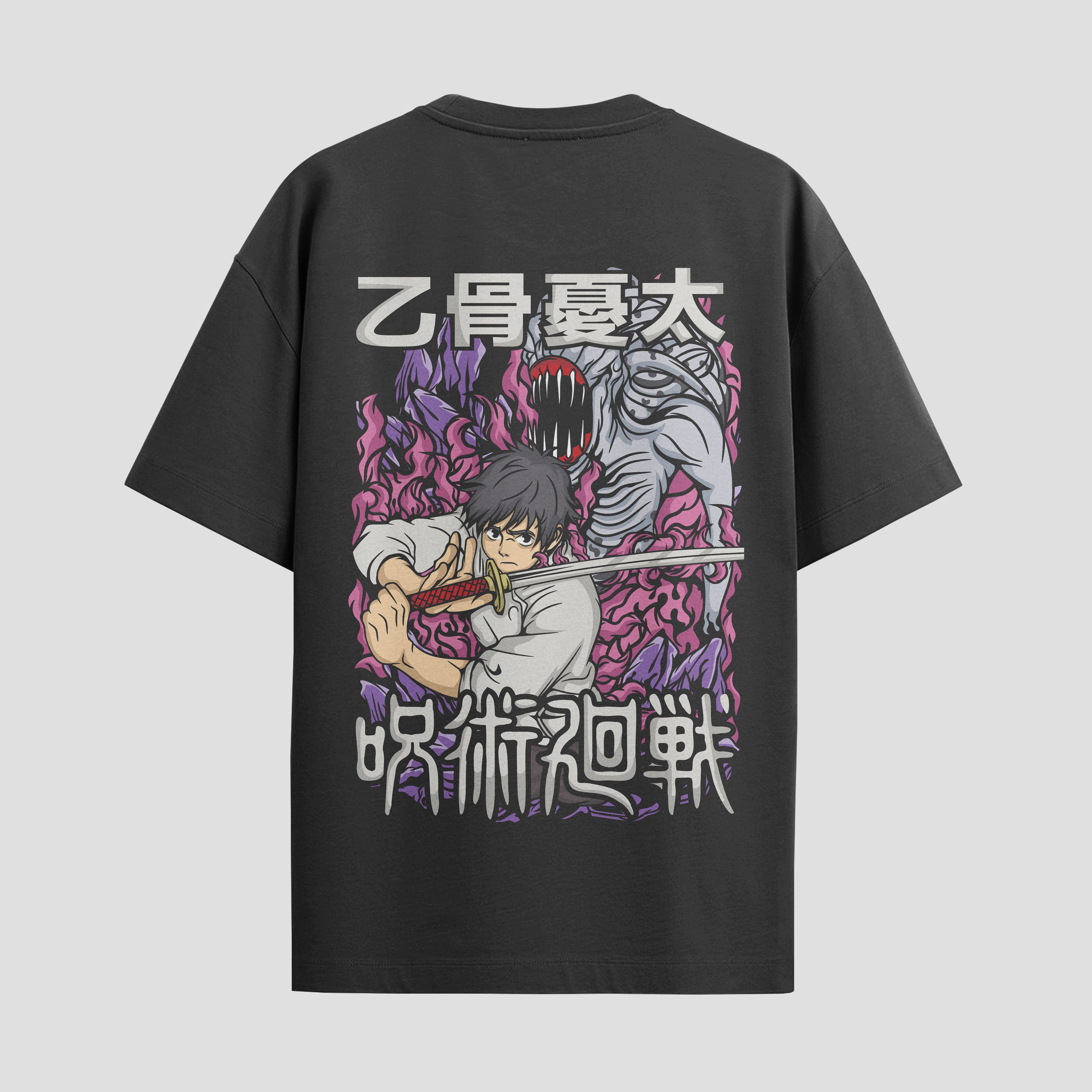 Playera urbana de anime y gaming ExtraLife MX, corte Standard Fit unisex ligero y transpirable en color Deep Black y Pure White, ropa de uso diario para gym y casual.