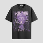 Playera urbana de anime y gaming ExtraLife MX, corte Standard Fit unisex ligero y transpirable en color Deep Black y Pure White, ropa de uso diario para gym y casual.