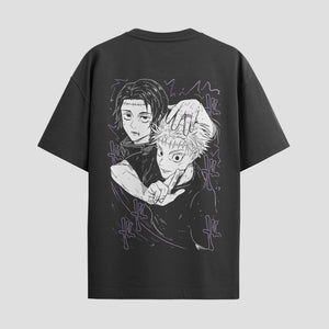 Playera urbana de anime y gaming ExtraLife MX, corte Standard Fit unisex ligero y transpirable en color Deep Black y Pure White, ropa de uso diario para gym y casual.