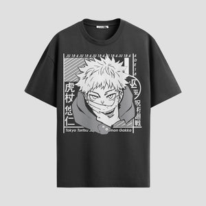 Playera urbana de anime y gaming ExtraLife MX, corte Standard Fit unisex ligero y transpirable en color Deep Black y Pure White, ropa de uso diario para gym y casual.