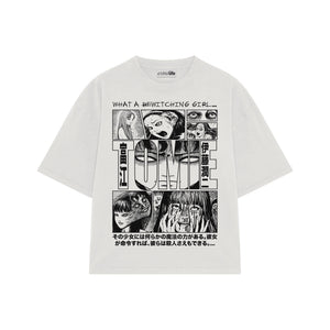 Playera streetwear premium de anime y gaming ExtraLife MX, corte oversized drop shoulder ligero y fresco en color Deep Black y Off-White, moda urbana mexicana de culto.