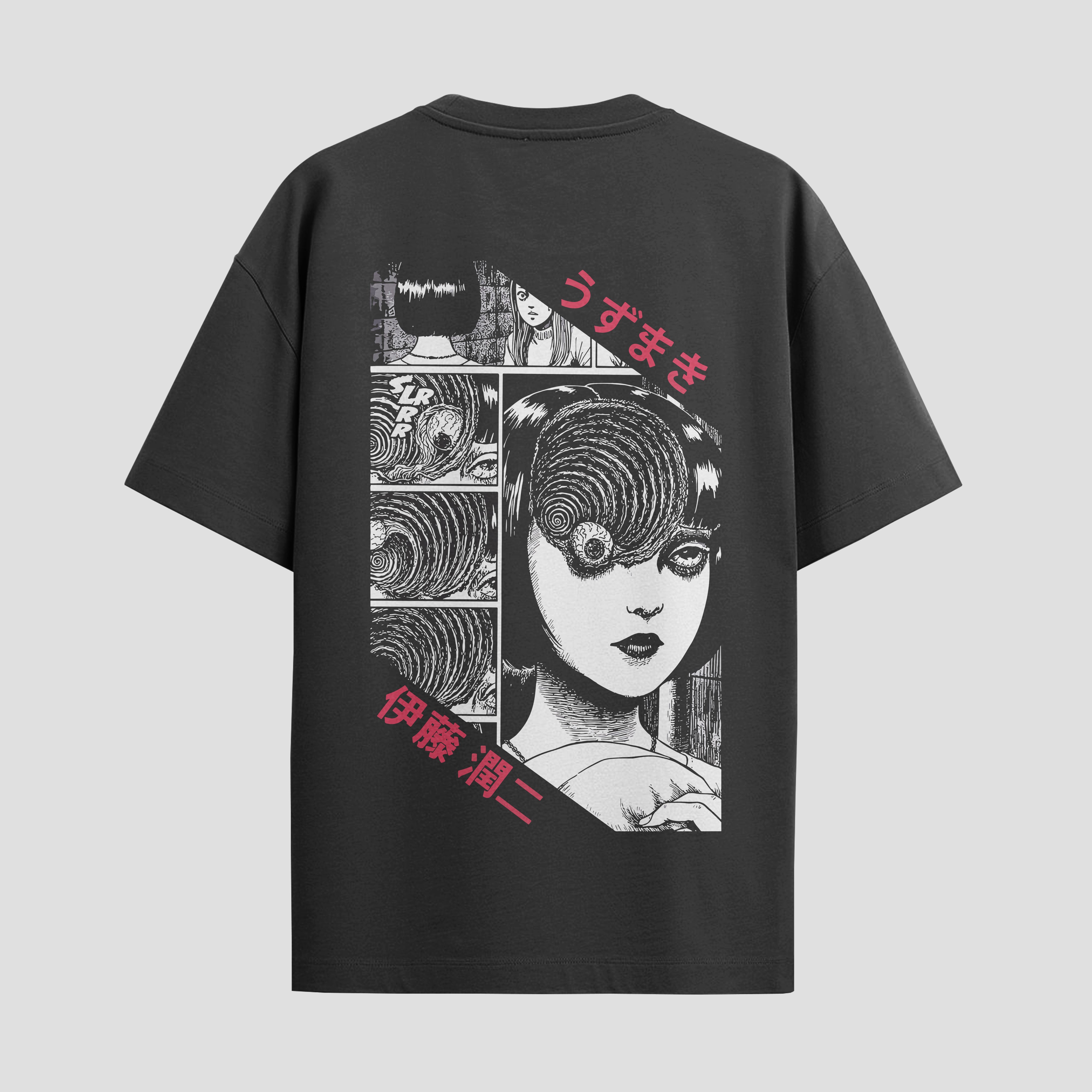 Playera urbana de anime y gaming ExtraLife MX, corte Standard Fit unisex ligero y transpirable en color Deep Black y Pure White, ropa de uso diario para gym y casual.