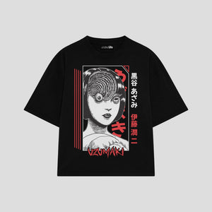 Playera streetwear premium de anime y gaming ExtraLife MX, corte oversized drop shoulder ligero y fresco en color Deep Black y Off-White, moda urbana mexicana de culto.
