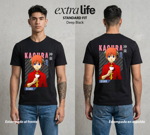 El Samurai sin Trabajo | La Alien del Bien #02005 - Playera Standard Fit | Deep Black - Foto en modelo