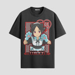 Playera urbana de anime y gaming ExtraLife MX, corte Standard Fit unisex ligero y transpirable en color Deep Black y Pure White, ropa de uso diario para gym y casual.