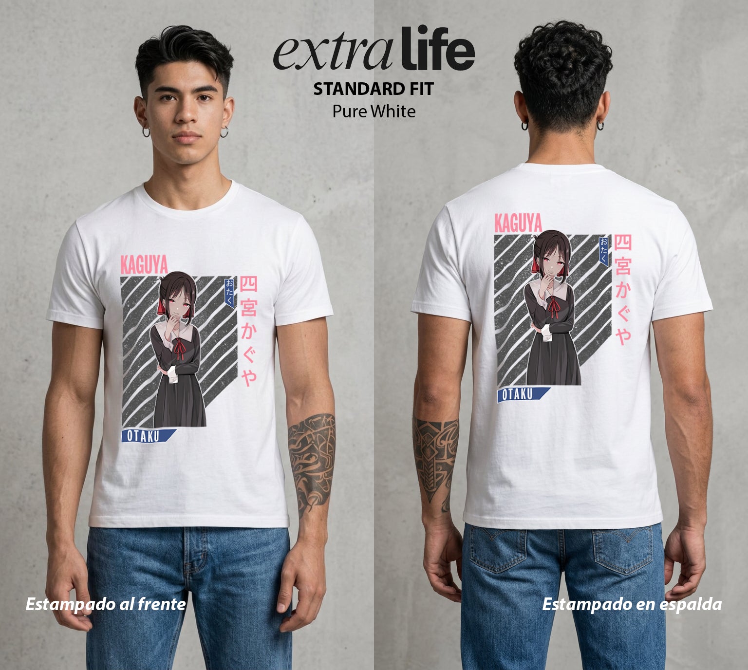 La Guerra del Corazon | El Orgullo del Amor #02015 - Playera Standard Fit | Pure White - Foto en modelo