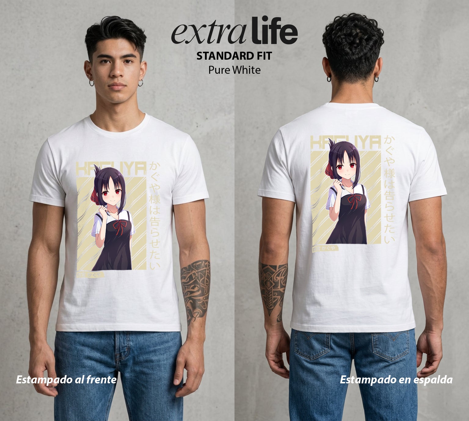 La Guerra del Corazon | La Guerra del Orgullo #02016 - Playera Standard Fit | Pure White - Foto en modelo