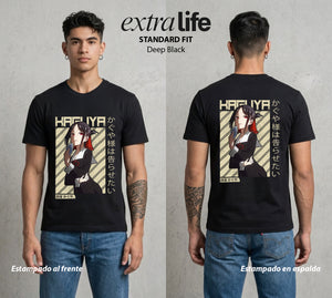 La Guerra del Corazon | El Orgullo del Amor #02017 - Playera Standard Fit | Deep Black - Foto en modelo