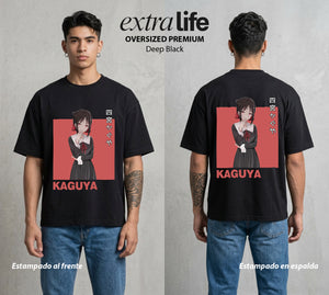 La Guerra del Corazon | La Presidenta del Consejo #02019 - Playera Oversized Premium | Deep Black - Foto en modelo