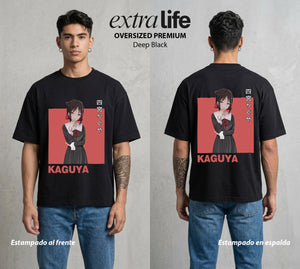 La Guerra del Corazon | La Presidenta del Consejo #02019 - Playera Oversized Premium | Deep Black - Foto en modelo