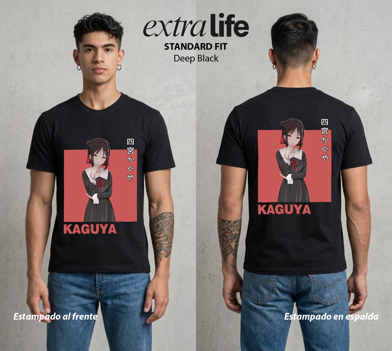 La Guerra del Corazon | La Presidenta del Consejo #02019 - Playera Standard Fit | Deep Black - Foto en modelo