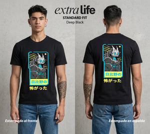 Defensa Anti-Monstruo | El Cuerpo del Bien #02024 - Playera Classic Premium | Deep Black - Foto en modelo