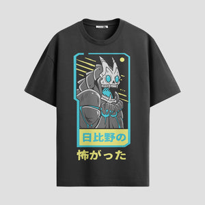 Playera urbana de anime y gaming ExtraLife MX, corte Standard Fit unisex ligero y transpirable en color Deep Black y Pure White, ropa de uso diario para gym y casual.