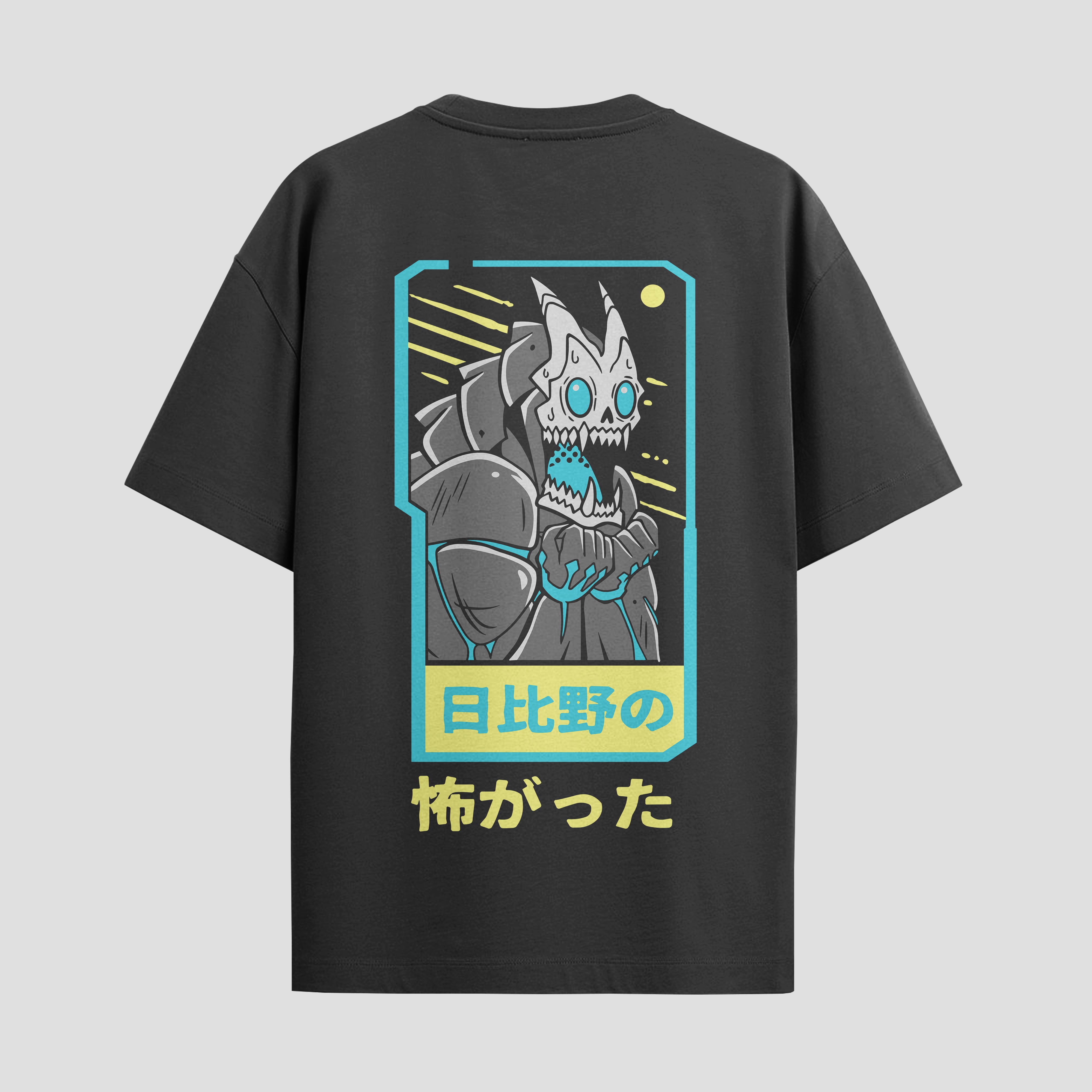 Playera urbana de anime y gaming ExtraLife MX, corte Standard Fit unisex ligero y transpirable en color Deep Black y Pure White, ropa de uso diario para gym y casual.