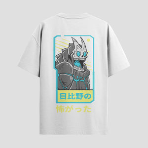 Playera urbana de anime y gaming ExtraLife MX, corte Standard Fit unisex ligero y transpirable en color Deep Black y Pure White, ropa de uso diario para gym y casual.