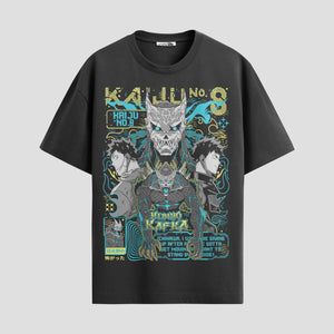 Playera urbana de anime y gaming ExtraLife MX, corte Standard Fit unisex ligero y transpirable en color Deep Black y Pure White, ropa de uso diario para gym y casual.