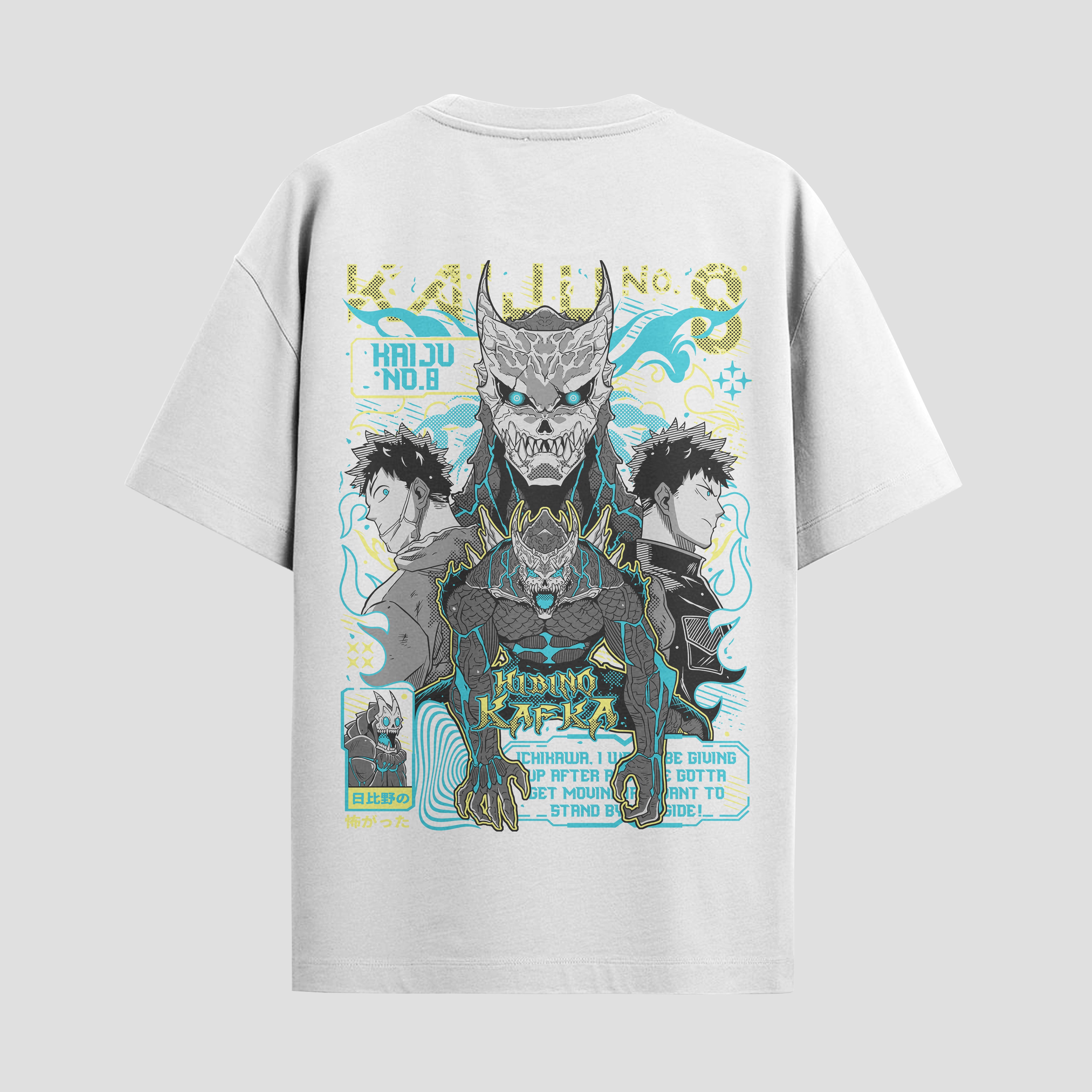 Playera urbana de anime y gaming ExtraLife MX, corte Standard Fit unisex ligero y transpirable en color Deep Black y Pure White, ropa de uso diario para gym y casual.