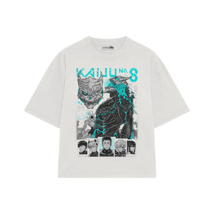 Playera streetwear premium de anime y gaming ExtraLife MX, corte oversized drop shoulder ligero y fresco en color Deep Black y Off-White, moda urbana mexicana de culto.