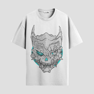 Playera urbana de anime y gaming ExtraLife MX, corte Standard Fit unisex ligero y transpirable en color Deep Black y Pure White, ropa de uso diario para gym y casual.