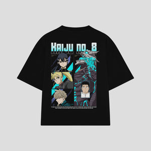 Playera streetwear premium de anime y gaming ExtraLife MX, corte oversized drop shoulder ligero y fresco en color Deep Black y Off-White, moda urbana mexicana de culto.