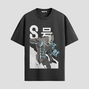 Playera urbana de anime y gaming ExtraLife MX, corte Standard Fit unisex ligero y transpirable en color Deep Black y Pure White, ropa de uso diario para gym y casual.