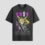 Playera urbana de anime y gaming ExtraLife MX, corte Standard Fit unisex ligero y transpirable en color Deep Black y Pure White, ropa de uso diario para gym y casual.