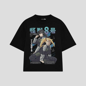 Playera streetwear premium de anime y gaming ExtraLife MX, corte oversized drop shoulder ligero y fresco en color Deep Black y Off-White, moda urbana mexicana de culto.