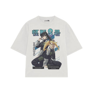 Playera streetwear premium de anime y gaming ExtraLife MX, corte oversized drop shoulder ligero y fresco en color Deep Black y Off-White, moda urbana mexicana de culto.
