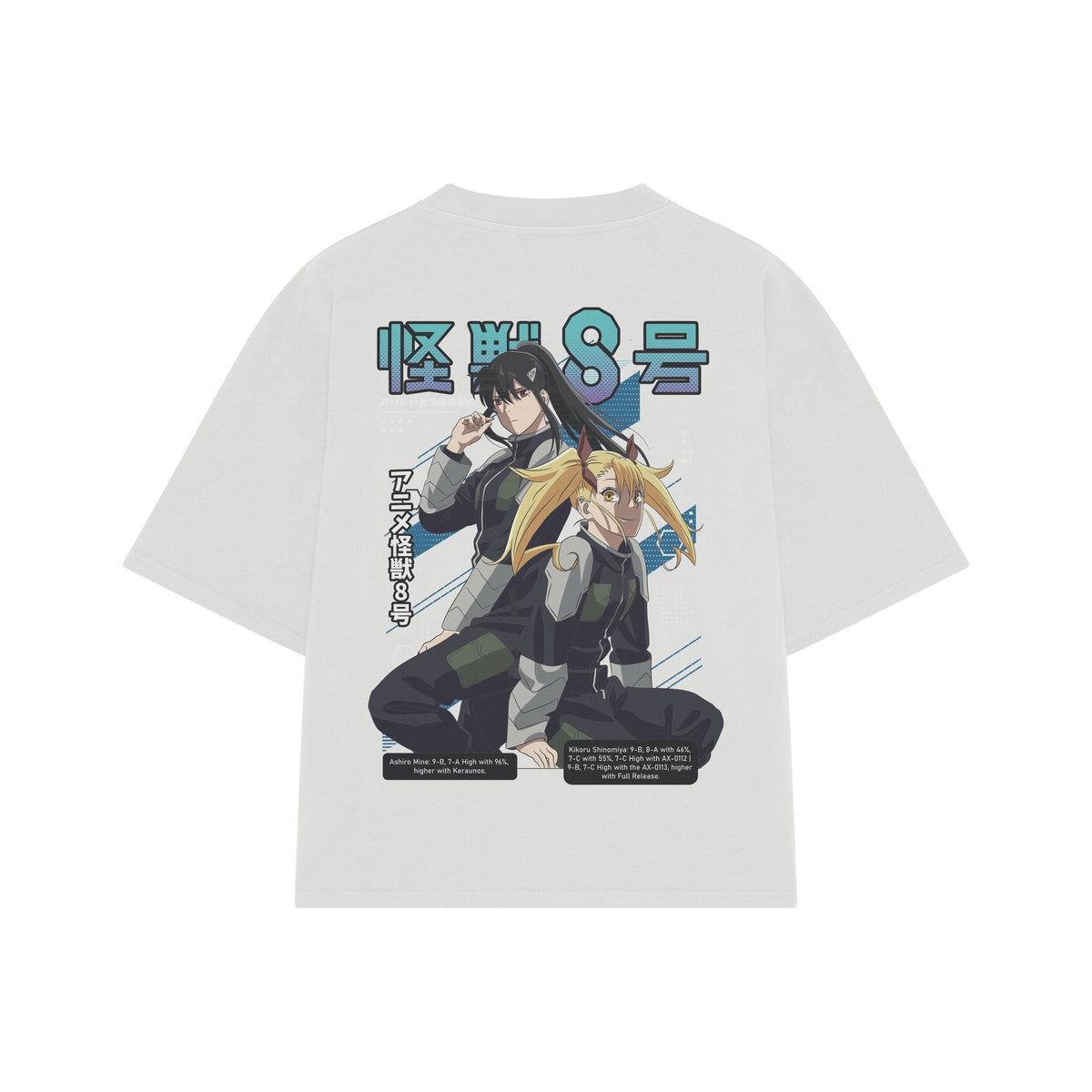 Playera streetwear premium de anime y gaming ExtraLife MX, corte oversized drop shoulder ligero y fresco en color Deep Black y Off-White, moda urbana mexicana de culto.