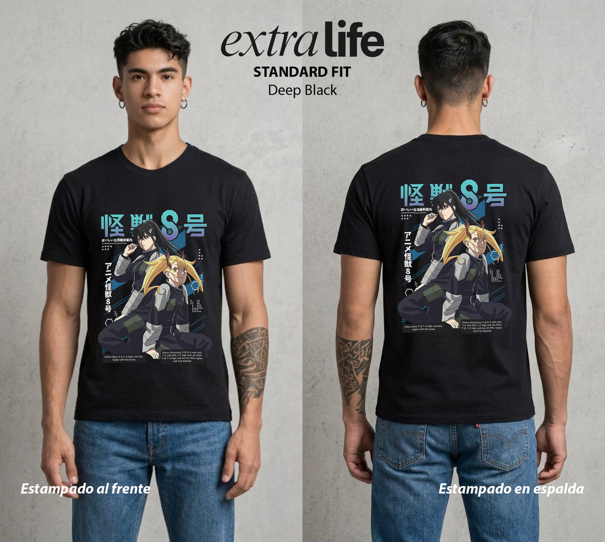 Defensa Anti-Monstruo | La Presidenta del Consejo #02037 - Playera Classic Premium | Deep Black - Foto en modelo