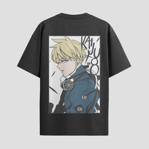 Playera urbana de anime y gaming ExtraLife MX, corte Standard Fit unisex ligero y transpirable en color Deep Black y Pure White, ropa de uso diario para gym y casual.