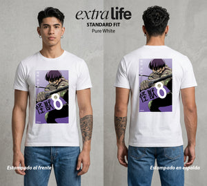 Defensa Anti-Monstruo | El Lider del Cuerpo #02041 - Playera Standard Fit | Pure White - Foto en modelo
