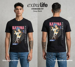 Mas Alla del Cielo | El Gran Hermano del Cielo #02052 - Playera Standard Fit | Deep Black - Foto en modelo