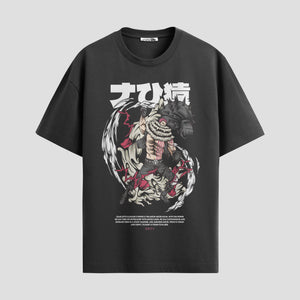 Playera urbana de anime y gaming ExtraLife MX, corte Standard Fit unisex ligero y transpirable en color Deep Black y Pure White, ropa de uso diario para gym y casual.