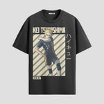Playera urbana de anime y gaming ExtraLife MX, corte Standard Fit unisex ligero y transpirable en color Deep Black y Pure White, ropa de uso diario para gym y casual.