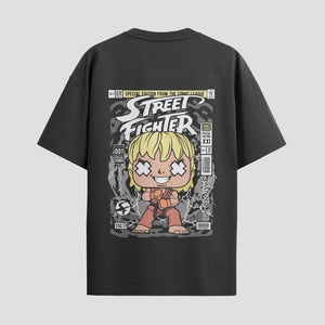 Playera urbana de anime y gaming ExtraLife MX, corte Standard Fit unisex ligero y transpirable en color Deep Black y Pure White, ropa de uso diario para gym y casual.