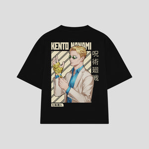 Playera streetwear premium de anime y gaming ExtraLife MX, corte oversized drop shoulder ligero y fresco en color Deep Black y Off-White, moda urbana mexicana de culto.