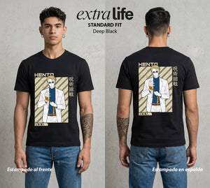 El Arte de las Maldiciones | El Espadachin de Oficina #02069 - Playera Standard Fit | Deep Black - Foto en modelo