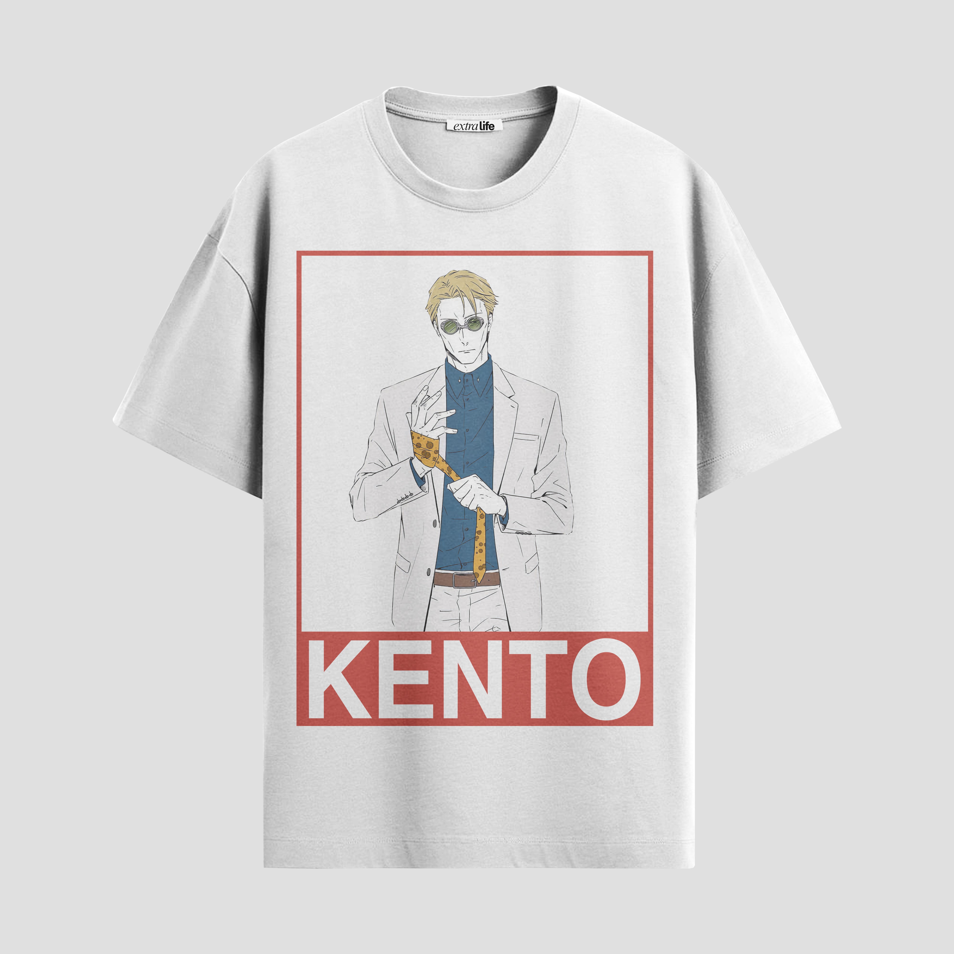 Playera urbana de anime y gaming ExtraLife MX, corte Standard Fit unisex ligero y transpirable en color Deep Black y Pure White, ropa de uso diario para gym y casual.