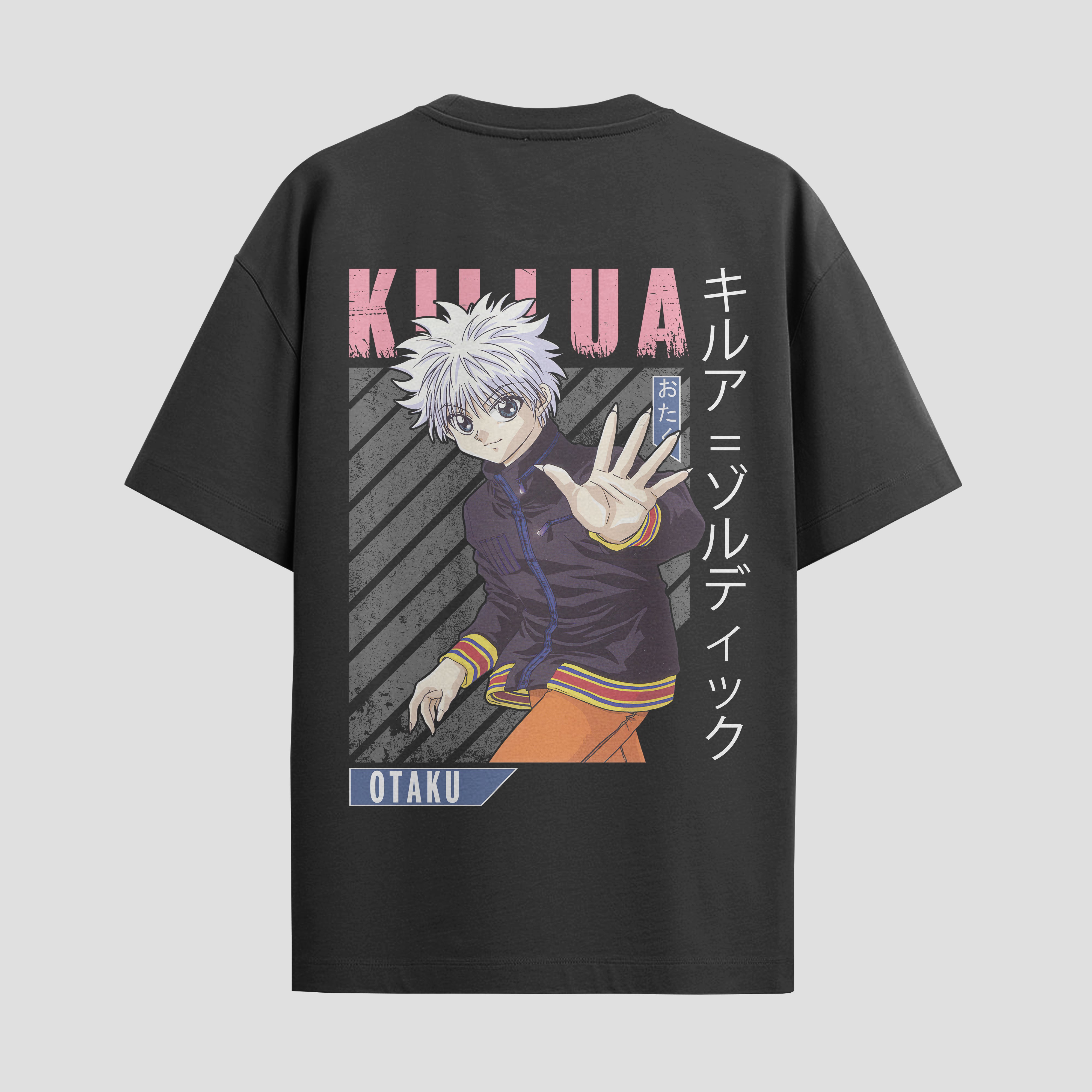 Playera urbana de anime y gaming ExtraLife MX, corte Standard Fit unisex ligero y transpirable en color Deep Black y Pure White, ropa de uso diario para gym y casual.