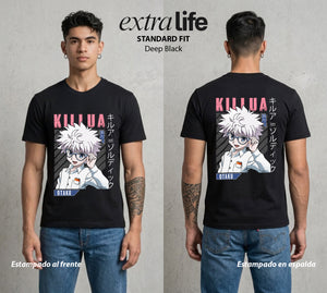 La Prueba del Cazador | El Mejor del Clan #02087 - Playera Classic Premium | Deep Black - Foto en modelo