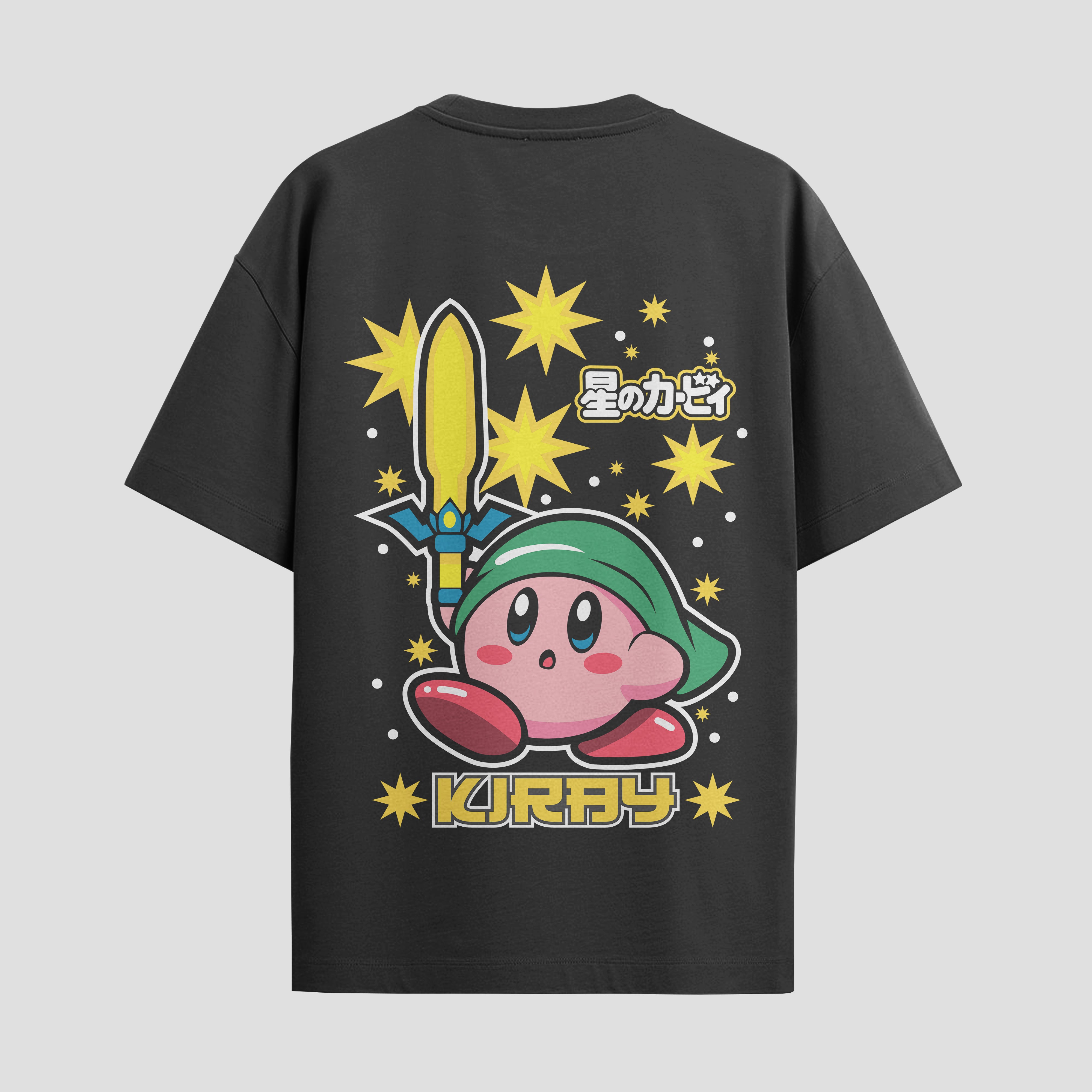 Playera urbana de anime y gaming ExtraLife MX, corte Standard Fit unisex ligero y transpirable en color Deep Black y Pure White, ropa de uso diario para gym y casual.