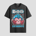 Playera urbana de anime y gaming ExtraLife MX, corte Standard Fit unisex ligero y transpirable en color Deep Black y Pure White, ropa de uso diario para gym y casual.