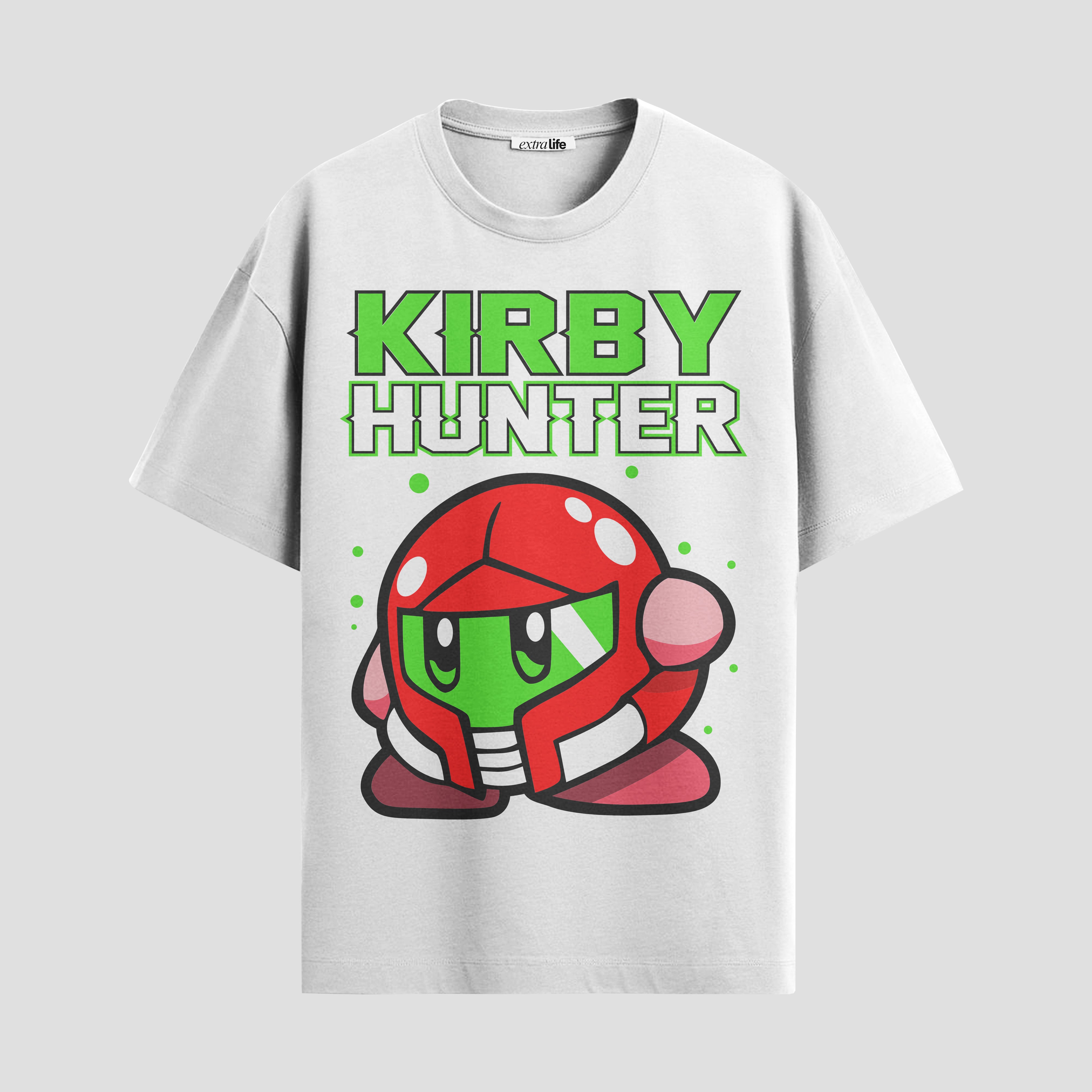 Playera urbana de anime y gaming ExtraLife MX, corte Standard Fit unisex ligero y transpirable en color Deep Black y Pure White, ropa de uso diario para gym y casual.