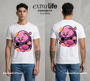 El Reino Rosa | El Terror Rosa #02106 - Playera Standard Fit | Pure White - Foto en modelo